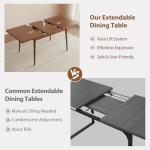 Extendable Solid Wood Dining Table for 4-8