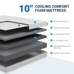 Avenco 10-Inch Queen Memory Foam Mattress