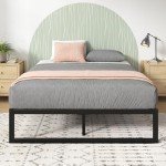 Zinus Quick Lock Black King Bed Frame with Storage