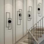 4 Pack Abstract Black Metal Wall Art Sculptures