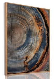 Colorful Tree Ring Canvas Wall Art Print