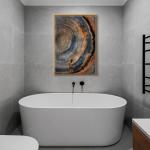 Colorful Tree Ring Canvas Wall Art Print