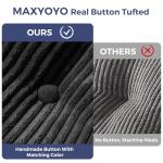 MAXYOYO Convertible Sofa Bed with Pillow, Black