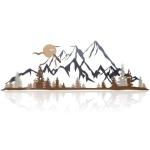 Colorful Mountain Range Metal Wall Art Decor