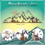 Colorful Mountain Range Metal Wall Art Decor
