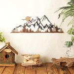 Colorful Mountain Range Metal Wall Art Decor