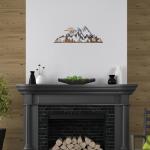 Colorful Mountain Range Metal Wall Art Decor