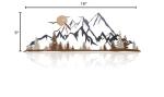 Colorful Mountain Range Metal Wall Art Decor
