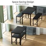 Tatub 3-Piece Dining Table Set for 4