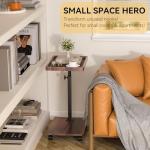 Adjustable C Table with Swivel for Small Spaces