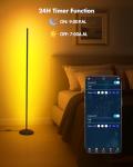 Smart RGB Corner Floor Lamp with App & Remote