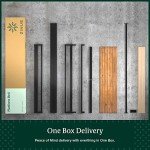 Stylish Metal and Wood Bed Frame with Headboard