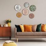 Boho Plant Wall Art Decor Set of 6