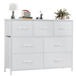 OLIXIS 7-Drawer Fabric Dresser and TV Stand