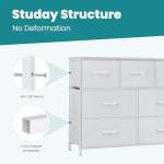 OLIXIS 7-Drawer Fabric Dresser and TV Stand