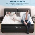 Vantto 12-Inch Queen Hybrid Memory Foam Mattress
