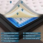 Vantto 12-Inch Queen Hybrid Memory Foam Mattress