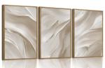 Large Abstract Framed Wall Art Set, 3 Pieces