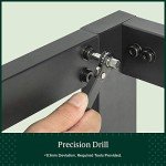 Stylish Metal and Wood Bed Frame with Headboard