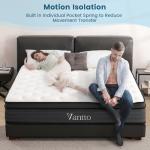 Vantto 12 Inch Memory Foam Hybrid Mattress