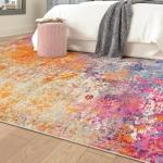 Colorful 5x7 Washable Area Rug for Home