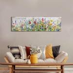Colorful Rustic Wildflower Wall Art for Home Decor