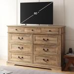 LINSY HOME 9-Drawer Rustic Oak Dresser