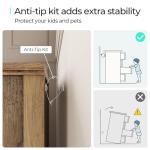 LINSY HOME 9-Drawer Rustic Oak Dresser