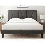 Zinus King Maya Upholstered Bed Frame - Dark Grey