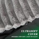 Big Bean Bag Chair with Memory Foam - Stripe Grey