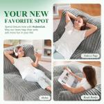Big Bean Bag Chair with Memory Foam - Stripe Grey
