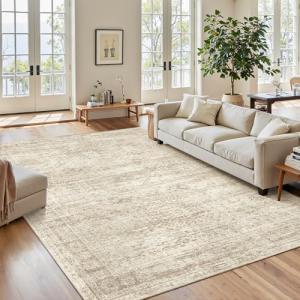 6x9 Washable Non-Slip Modern Area Rug
