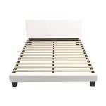 Boucle Fabric Queen Bed Frame with Slats