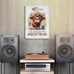 Sarcastic Highland Cow Canvas Wall Art Decor