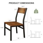 Set of 6 Modern Ergonomic Dining Chairs