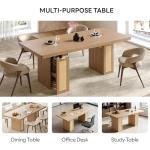 78.7" Farmhouse Dining Table with Hidden Drawers