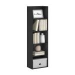 Furinno LUDER 5-Cube Bookshelf in Blackwood