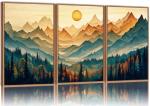 Mountain Sunset Canvas Art Set of 3