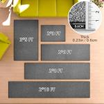 AREDO Washable Non-Slip Runner Rug 2x6 ft Black