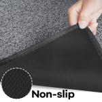 AREDO Washable Non-Slip Runner Rug 2x6 ft Black