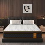 Qabefy 10 Inch Queen Memory Foam Hybrid Mattress