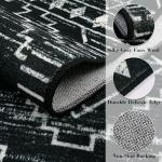 Black Moroccan Washable Rug 4x6 for Any Space