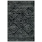Black Moroccan Washable Rug 4x6 for Any Space