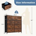 DUMOS 9-Drawer Storage Dresser for Bedroom