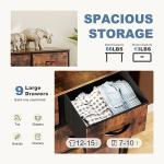 DUMOS 9-Drawer Storage Dresser for Bedroom