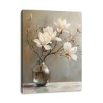 Floral Canvas Wall Art for Bathroom or Bedroom