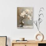 Floral Canvas Wall Art for Bathroom or Bedroom
