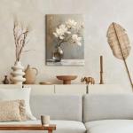 Floral Canvas Wall Art for Bathroom or Bedroom