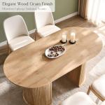 Mid-Century Modern 63" Oval Dining Table