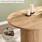 Mid-Century Modern 63" Oval Dining Table